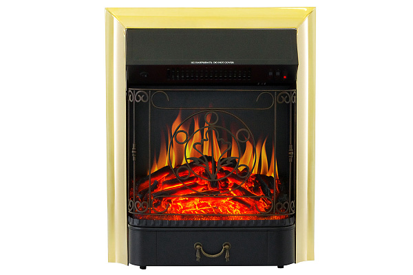 Royal Flame Sorrento с очагом Majestic FX Brass белый дуб_2