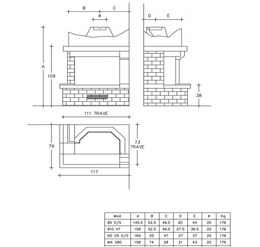 Камин Piazzetta faenza s dx_1