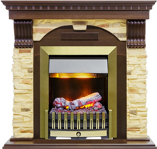 Dimplex Dublin очаг Danville Antique Brass FB2 дуб/сланец белый_5